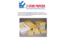 Tablet Screenshot of 3starpapers.com